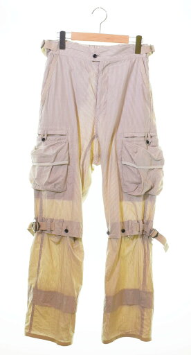 【中古】ジェン イェ JIAN YE 23ss ストライプナイロン ギミックパンツ 23ss-PT-2 ボトムスその他 ストライプ ベージュ Mサイズ 103MB-93 【中古】ジェン イェ JIAN YE 23ss ストライプナイロン ギミックパンツ 23ss-PT-2 ボトムスその他 ストライプ ベージュ Mサイズ 103MB-93