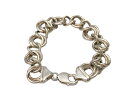 【中古】シルバーアイテム Silver Item チェーン ブレスレット 925 SILVER メンズジュエリー・アクセサリー ブレスレット シルバー 101g...