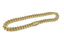 【中古】キングアイス KING ICE ICED MIAMI CUBAN CHAIN メンズジュエリー・アクセサリー ネックレス・ペンダント ゴールド 101g...