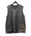 【中古】 ナイジェルケーボン Nigel Cabourn HEMP VEST REVERSIBLE リバーシブル リネン ヘンプ ベスト フェード スミクロ 8...