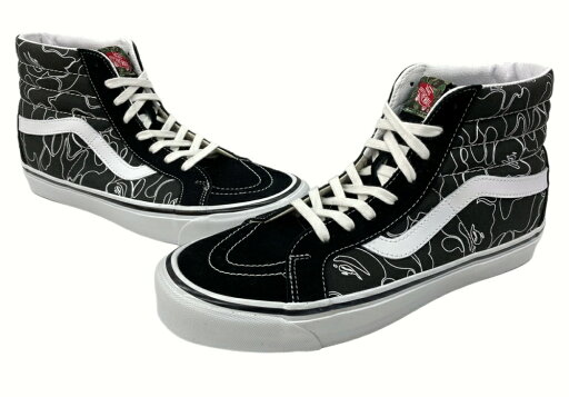 【中古】 バンズ VANS 21年製 × A BATHING APE ア ベイシング エイプ SK8-HI 38 DX スケート ハイ ハイカット シューズ 黒 VN0A38GF7BG メンズ靴 スニーカー ブラック 29.5cm 104-shoes512 【中古】 バンズ VANS 21年製 × A BATHING APE ア ベイシング エイプ SK8-HI 38 DX スケート ハイ ハイカット シューズ 黒 VN0A38GF7BG メンズ靴 スニーカー ブラック 29.5cm 104-shoes512