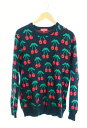 【中古】シュプリーム SUPREME 14AW Cherries Sweater チェリー サクランボ セーター ニット 黒 セーター ブラック Mサイズ 103MT-1183