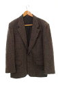 【中古】コムデギャルソン COMME des GARCONS ハリスツイード テーラードジャケット 茶 HJ-08014M ジャケット ブラウン Mサイズ 103MT-1288(4)