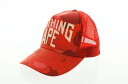 【中古】ア ベイシング エイプ A BATHING APE Red Camo Cap College Logo メッシュキャップ 初期 APE 裏原 帽子 メン...