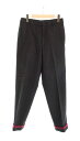 【中古】コムデギャルソンオム Comme des Garçons Homme 田中オム 裾ニット切りスラックス パンツ 黒 HP-04006M スラックス ブラック Mサイズ 103MB-282