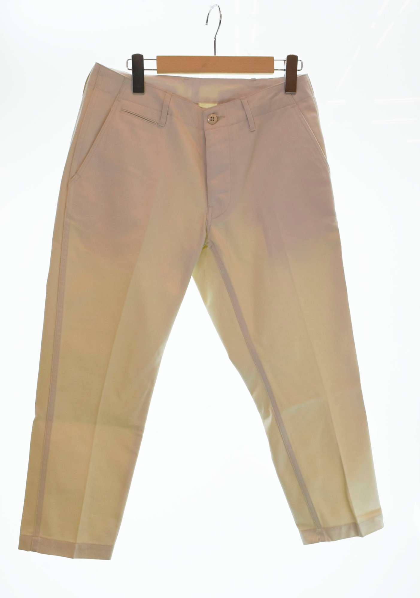 【中古】サンカ sanca TWILL TAPERED TROUSERS パンツ 白 S18FPT11 ボトムスその他 ホワイト 0 103MB-297
