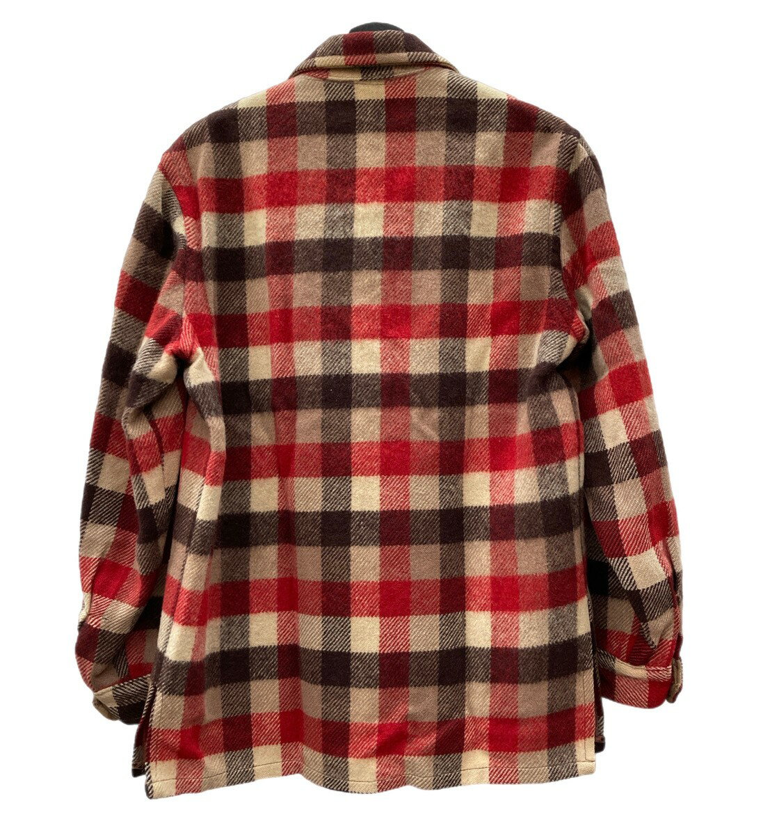 【中古】 ヴィンテージ vintage 40's～ 40年代 Shanhouse ブロックチェック ウール カバーオール スポーツジャケット アウター片ツメ CROWN バネクラウン サイズ不明 ジャケット チェック マルチカラー 104MT-1042