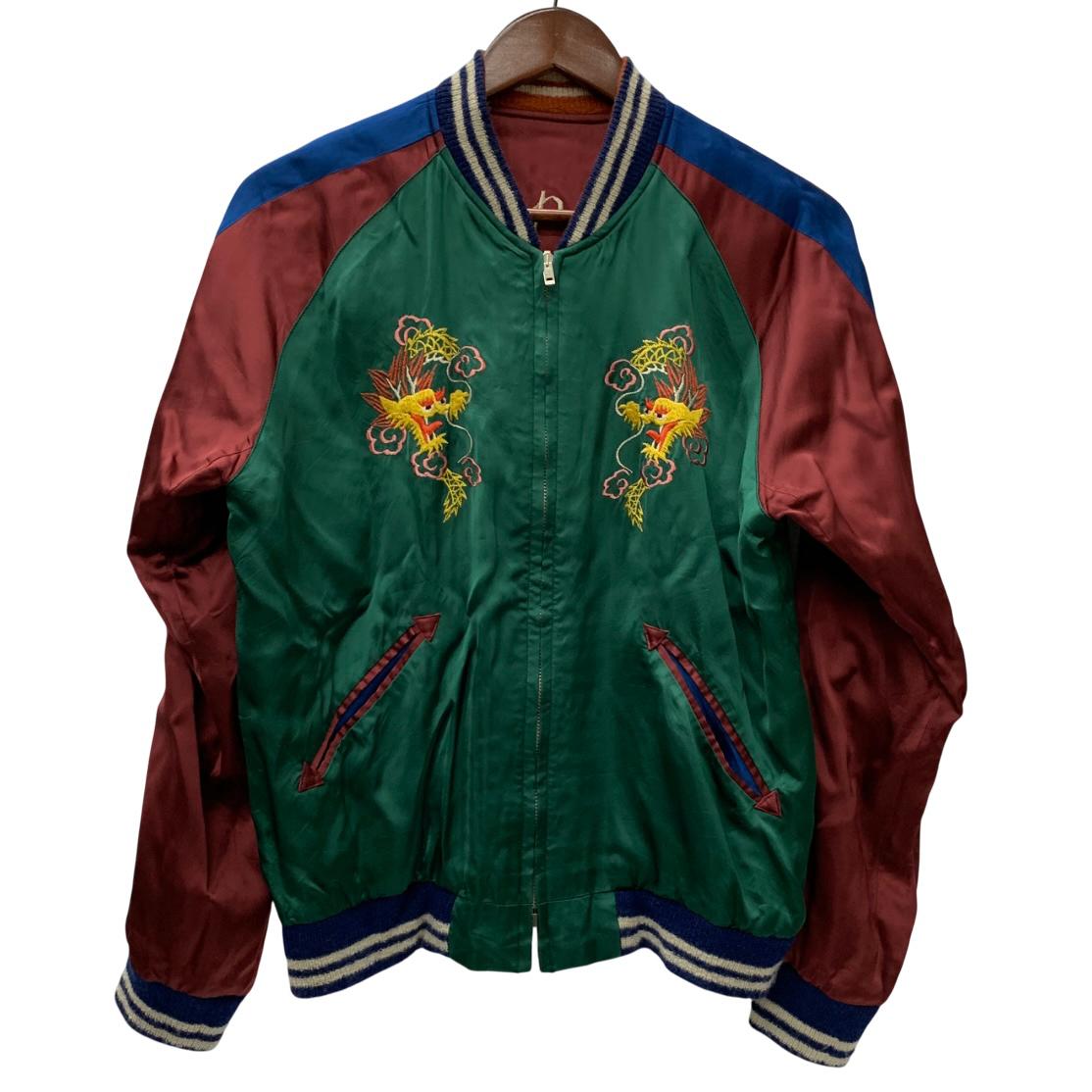 楽天ドンドンサガール【中古】東洋エンタープライズ TOYO ENTERPRISE Late 1940s Style Acetate Souvenir Jacket “KOSHO & CO.” Special Edition “DRAGON & JAPAN MAP” × “ROARING TIGER” TT15416 ジャケット マルチカラー 中サイズ 201MT-3286 VB