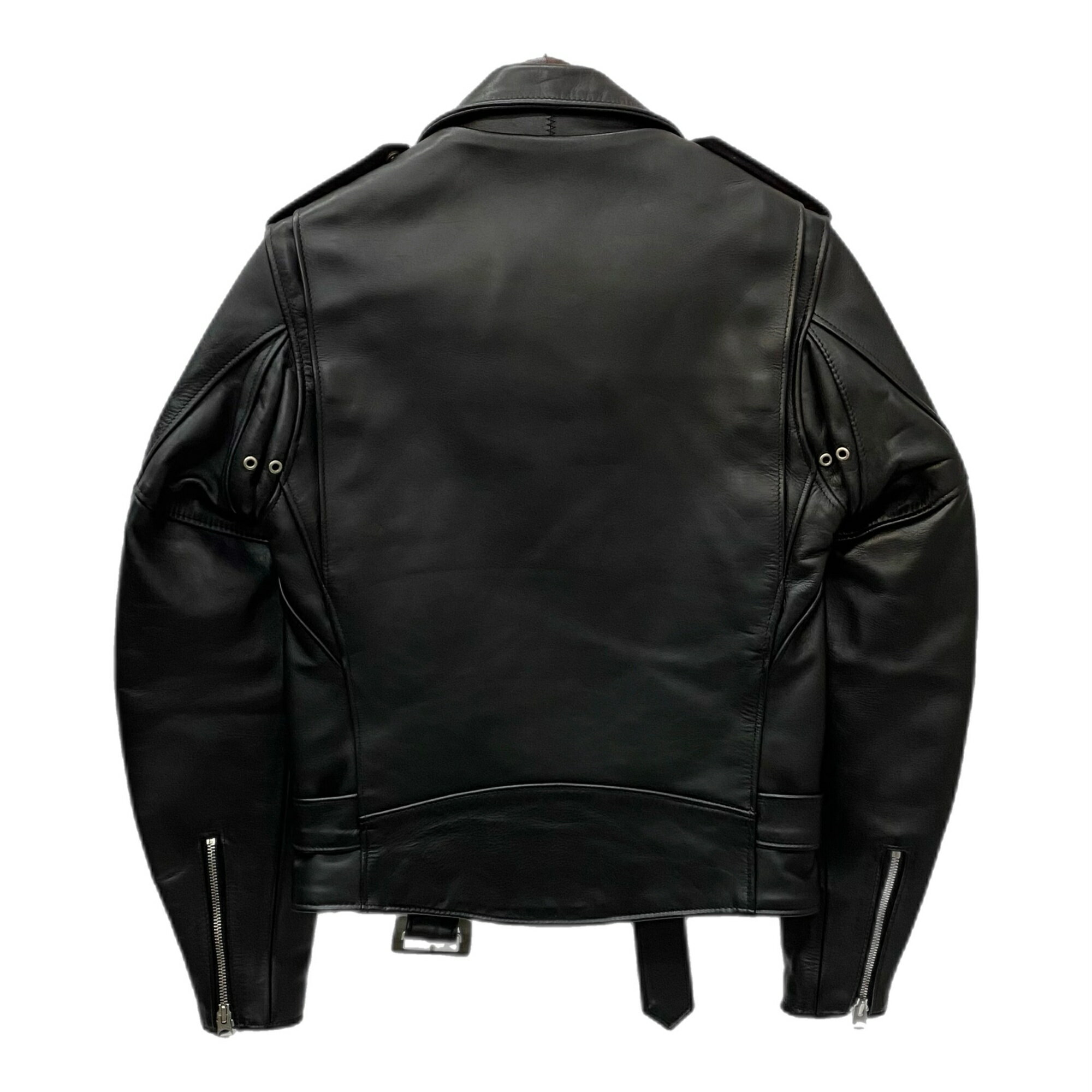 【中古】ショット SCHOTT 70's 復刻 ワンスター レザー ダブル ライダース ジャケット ブラック 34サイズ 201MT-3262 VB