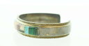 【中古】ナバホ NAVAJO インディアンジュエリー ズニ族 bangle バングル シルバー メンズジュエリー・アクセサリー インディアンジュエリー バングル シルバー 103G-93(4)