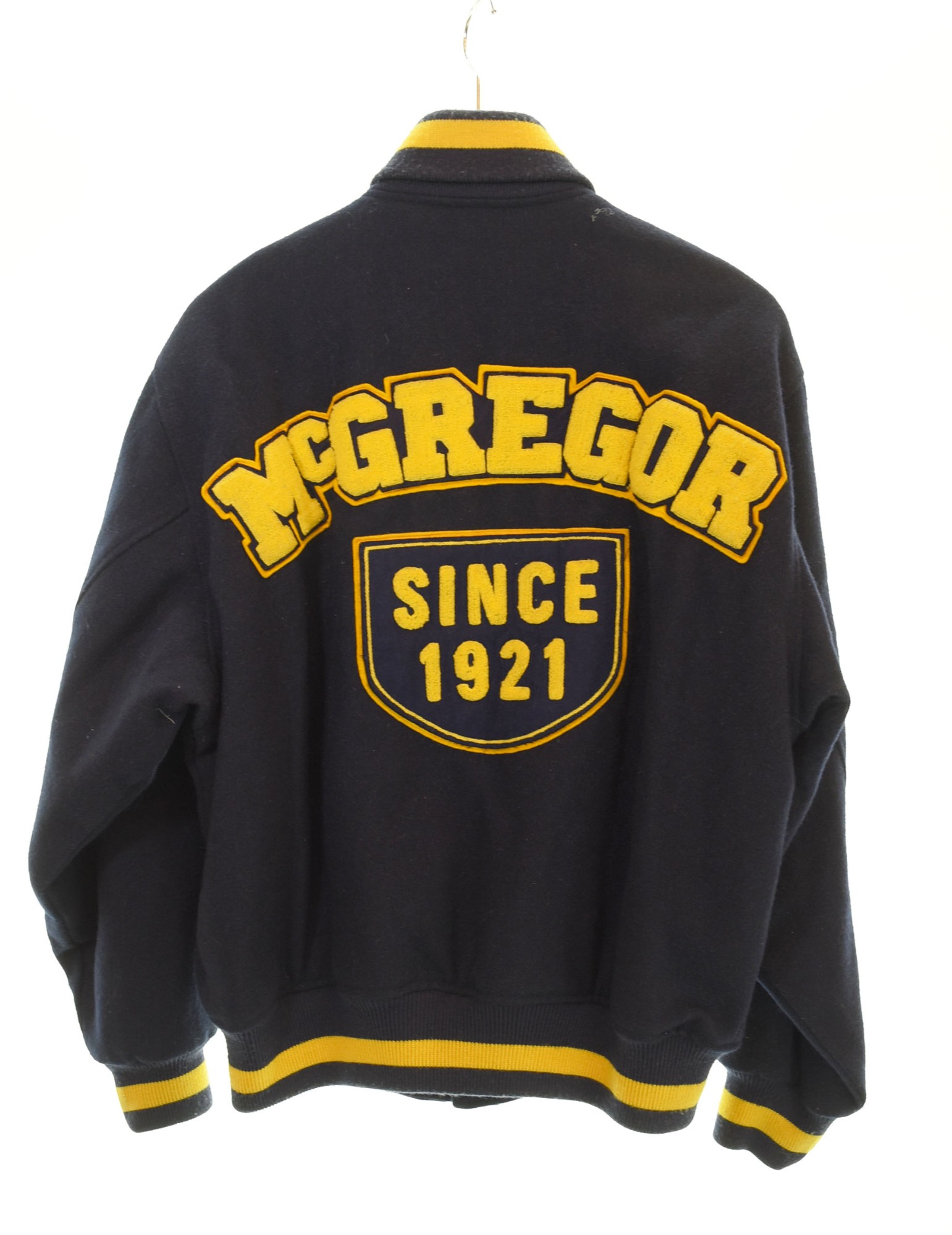 【中古】マクレガー McGREGOR 70〜80'S ウール スタジャン ネイビー G13-4614 ジャケット ネイビー Mサイズ 103MT-1880