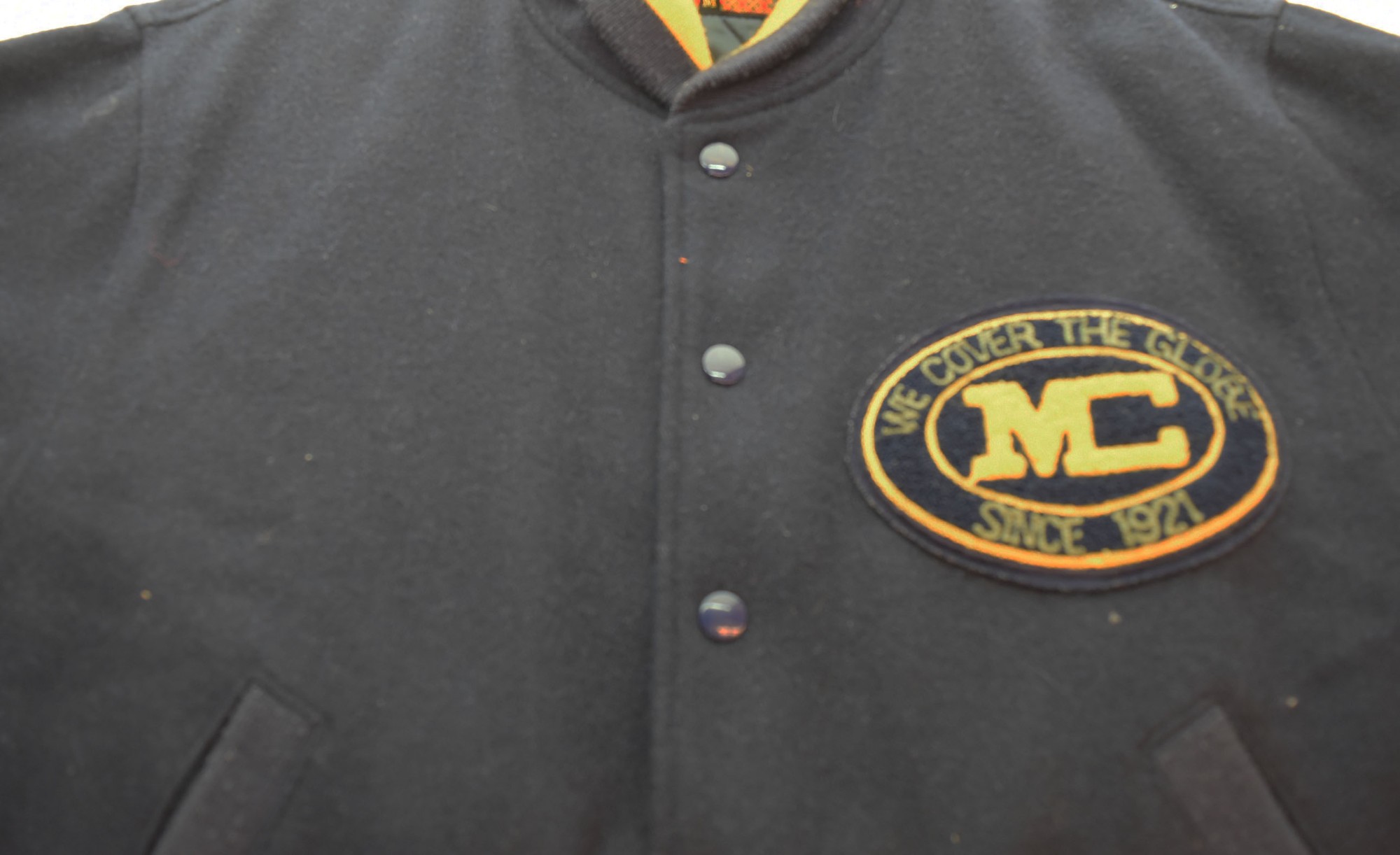 【中古】マクレガー McGREGOR 70〜80'S ウール スタジャン ネイビー G13-4614 ジャケット ネイビー Mサイズ 103MT-1880