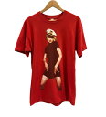 【中古】ヴィンテージ vintage 90's 90年代 Madonna マドンナ THE GIRLIE SHOW ザ ガーリー ショー ツアーT - Tシャツ レッド 101MT-4026