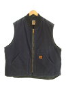 【中古】カーハート Carhartt DUCK VEST ダックベスト ネイビー 3XL ベスト ネイビー 103MT-2173