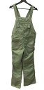 【中古】 ボーダーズアットバルコニー BORDERS at BALCONY 22ss ナイロン NYLON サロペット オールインワン OVERALLS 日本製 ワンポイント KHAKI 緑 SIZE38 BD2211-3G-31 つなぎ・オーバーオール ロゴ カーキ 104LB-24