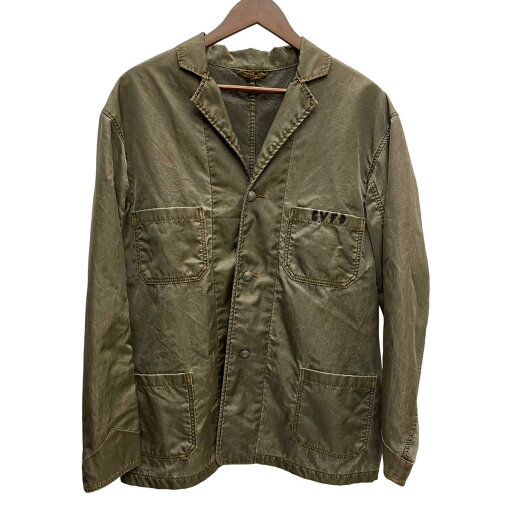 【中古】キャピタル KAPITAL Super Nylon Overdye CVFD 3 Button Jacket Olive ジャケット 3サイズ 201MT-3683 VB 【中古】キャピタル KAPITAL Super Nylon Overdye CVFD 3 Button Jacket Olive ジャケット 3サイズ 201MT-3683 VB