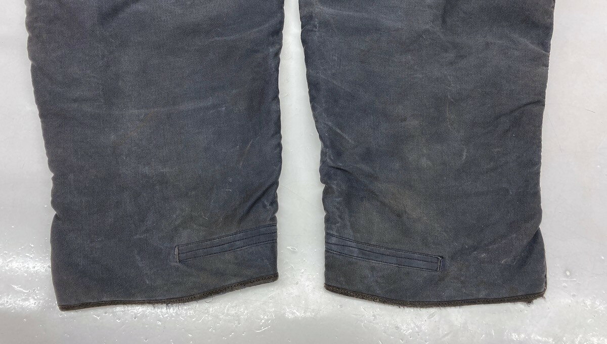 【中古】 ミリタリー Military 40's NAVY DEPARTMENT N-1 デッキパンツ 初期 サイドジップ TALON 紺 無地 つなぎ・オーバーオール ネイビー Mサイズ 104MB-111