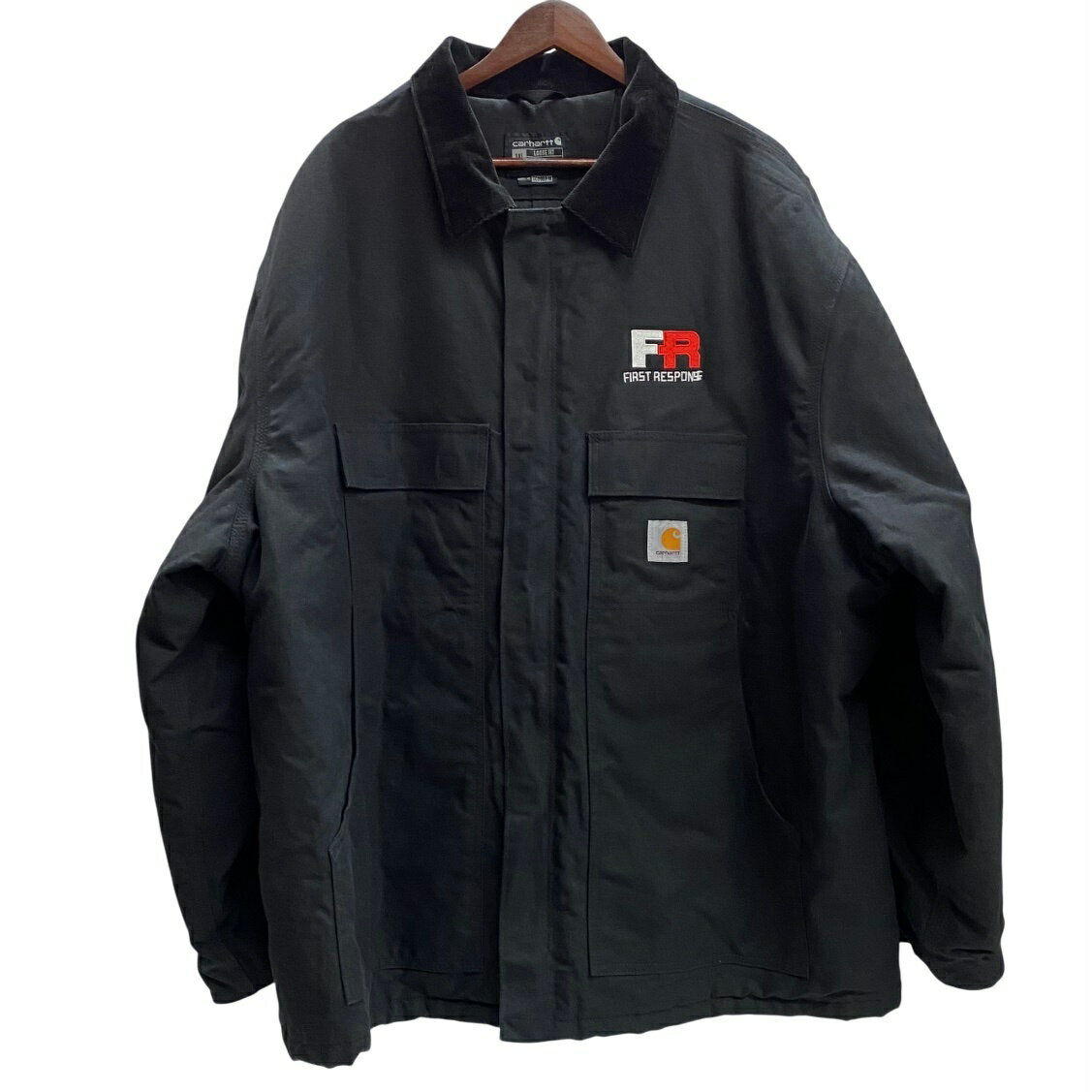 【中古】カーハート Carhartt トラディショナルコート ダック地 ワークジャケット コート ブラック 3XLサイズ 201MT-3900 VB
