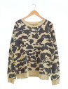 【中古】ア ベイシング エイプ A BATHING APE 90s 90's 初期タグ 1st CAMO スウェット ラグラン 猿迷彩 裏原 90年代 ヴィンテージ スウェット マルチカラー Mサイズ 103MT-2576