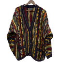 【中古】クージー COOGI 90's 3Dニットカーディガン カーディガン マルチカラー Lサイズ 201MT-4034