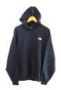 【中古】ノースフェイス THE NORTH FACE ジャカードバックスクエアロゴフーディー パーカー スウェット NT62437 パーカ ネイビー Lサイズ 103MT-2678