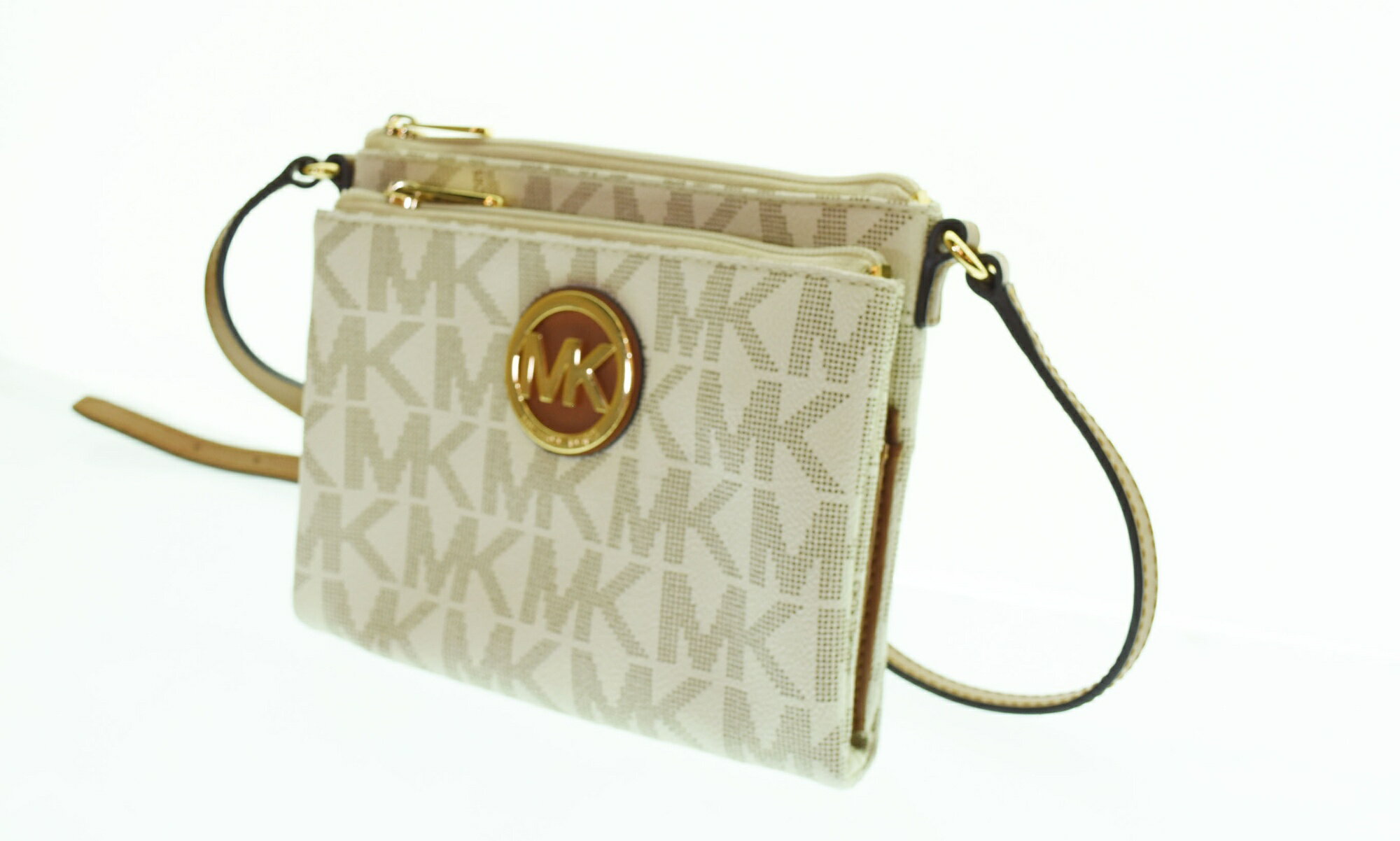 【中古】マイケル・コース MICHAEL KORS モノグラム 斜めがけ ショルダーバッグ バッグ レディースバッ..