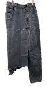 【中古】 クリーナ CLEANA Asymmetry Denim Skirt デニム デザイン スカート 片足パンツ パンツスカート コットン COTTON 綿 日本製 GRAY 灰 SIZE2 DN-S-096 スカート アシンメトリー グレー 104LB-34