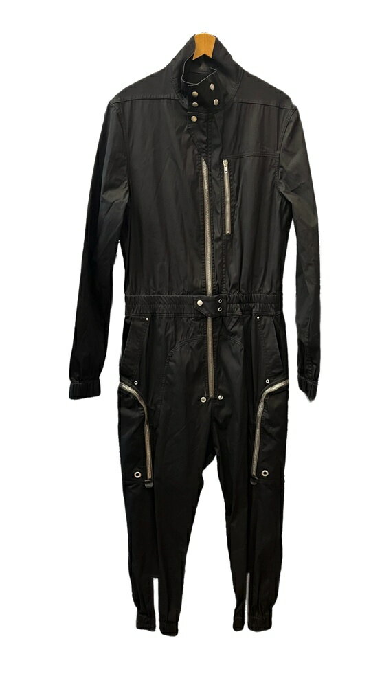 【中古】リックオウエンス Rick Owens BAUHAUS LARRY FLIGHTSUIT バウハウスラリーフライトスーツ ジャンプスーツ 黒 RU02B...