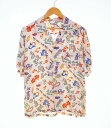 【中古】サンサーフ SUN SURF SWEET LEILANI ALOHA SHIRT アロハ シャツ オープンカラー レーヨンシャツ SS32700 半袖シャツ ブラウン Mサイズ 103MT-2717