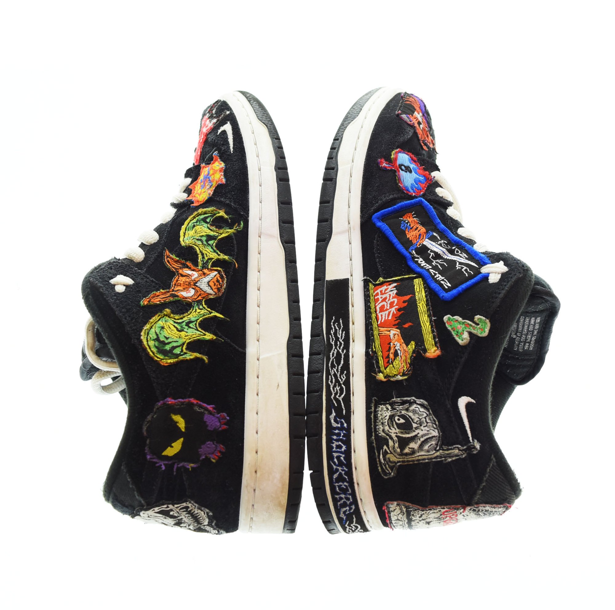 【中古】ナイキ NIKE × ネック・フェイス Neck face SB Dunk Low SB ダンク ロー QS DQ4488-001 メンズ靴 スニーカー ブラック 25.5cm 103S-1074