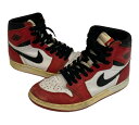 【中古】ジョーダン JORDAN Nike Air Jordan 1 Retro High Chicago 1994 ナイキ エアジョーダン1 レトロ ハイ シカゴ 130207-101 メンズ靴 スニーカー レッド 25cm 101sh-2195