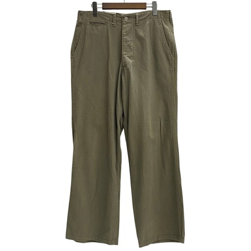 【中古】ザリアルマッコイズ THE REAL McCOY'S Trousers Work Pants ヘリンボーンツイル ボトムスその他 カーキ W32 L35サイズ 201MB-983 VB 【中古】ザリアルマッコイズ THE REAL McCOY'S Trousers Work Pants ヘリンボーンツイル ボトムスその他 カーキ W32 L35サイズ 201MB-983 VB