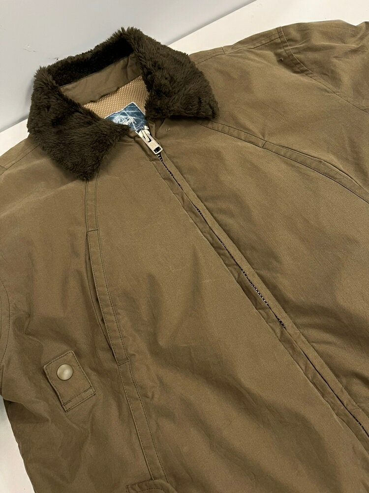 【中古】ステューシー STUSSY フライトジャケット ミリタリージャケット Vintage ヴィンテージ ジャケット カーキ Mサイズ 101MT-4631