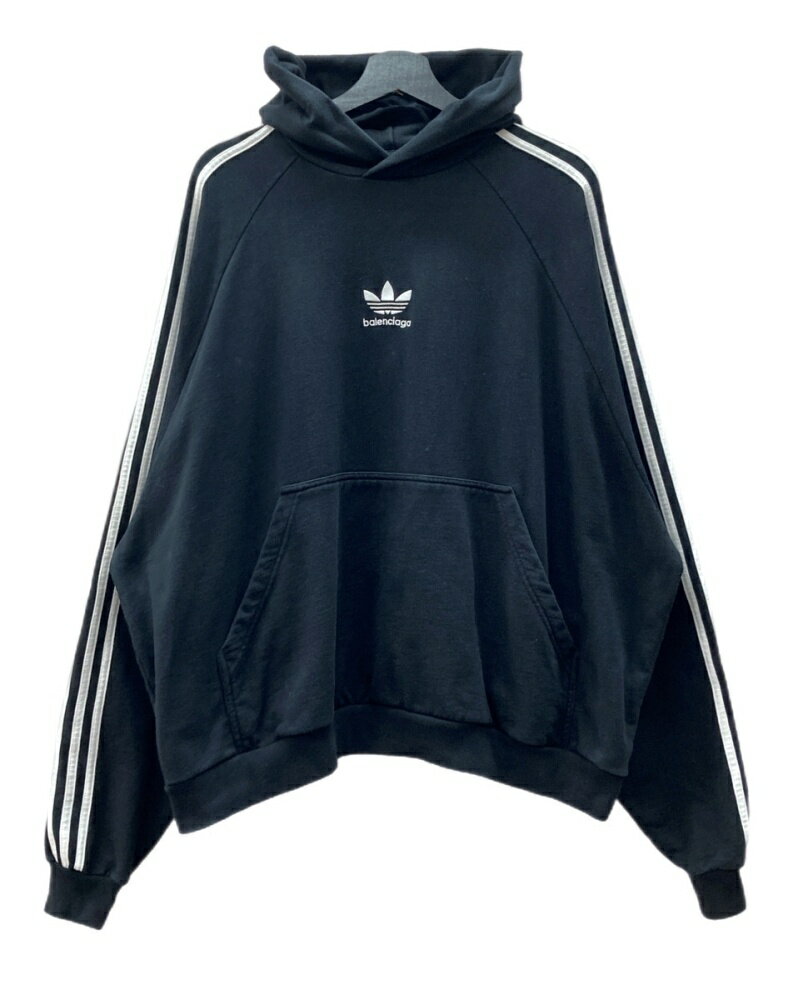 都会的 バレンシアガ フーディ LAYERED SPORTS 綿 ロゴ ブラック 都会的 バレンシアガ フーディ LAYERED SPORTS 綿 ロゴ ブラック
