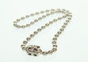 【中古】ビルウォールレザー BILL WALL LEATHER LARGE BALL CHAIN NECKLACE ラージボールチェーン ネックレス メンズジュエリー・アクセサリー ネックレス・ペンダント シルバー 103G-167