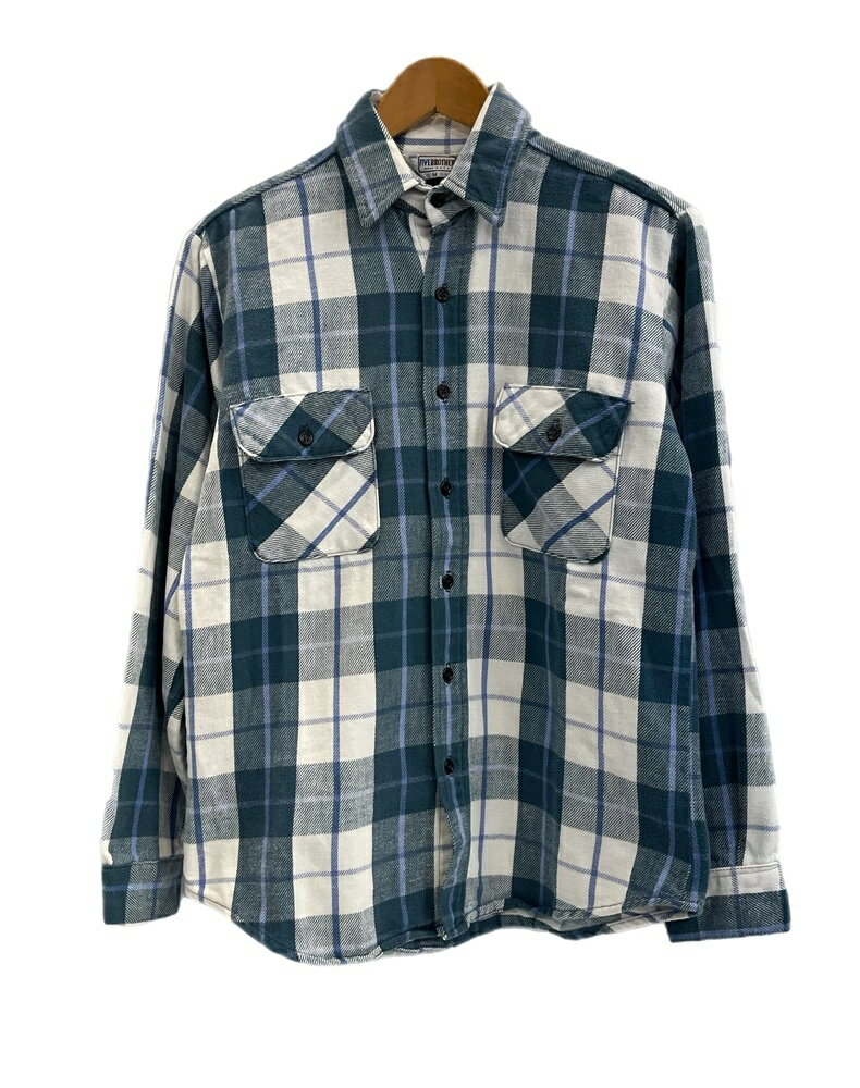 ファイブブラザー　ネルシャツ 90s ファイブ ブラザー 人気配色 ブロック チェック ネルシャツ