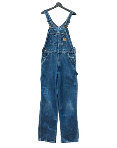 【中古】 カーハート Carhartt DENIM OVERALL デニム オーバーオール ジップフライ アウトドア 薄手 ワーク つなぎ オールインワン インディゴ 青 ロゴ R07-DST つなぎ・オーバーオール ブルー サイズ 32 104MB-314 【中古】 カーハート Carhartt DENIM OVERALL デニム オーバーオール ジップフライ アウトドア 薄手 ワーク つなぎ オールインワン インディゴ 青 ロゴ R07-DST つなぎ・オーバーオール ブルー サイズ 32 104MB-314