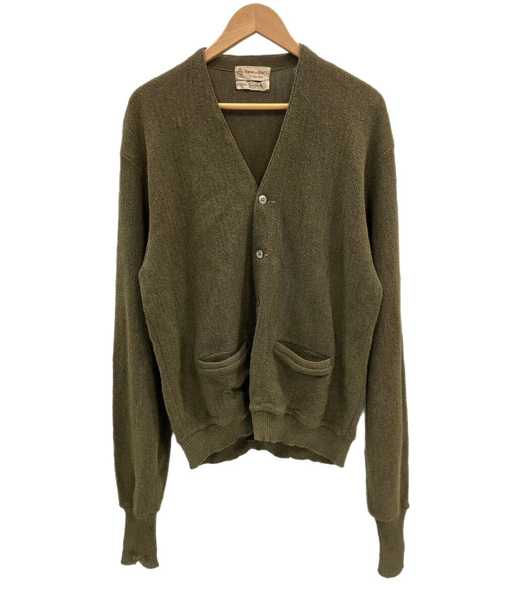 【中古】ヴィンテージ vintage 50's～60's 50～60年代 TOWNE AND KING アルパカ ニット カーディガン 4..