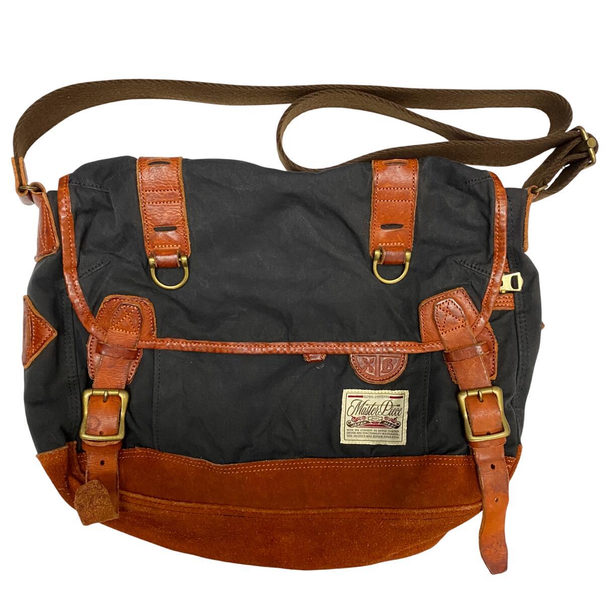 【中古】マスターピース MASTERPIECE x Smith Butler レザー 1661 バッグ メンズバッグ ショルダーバッ..