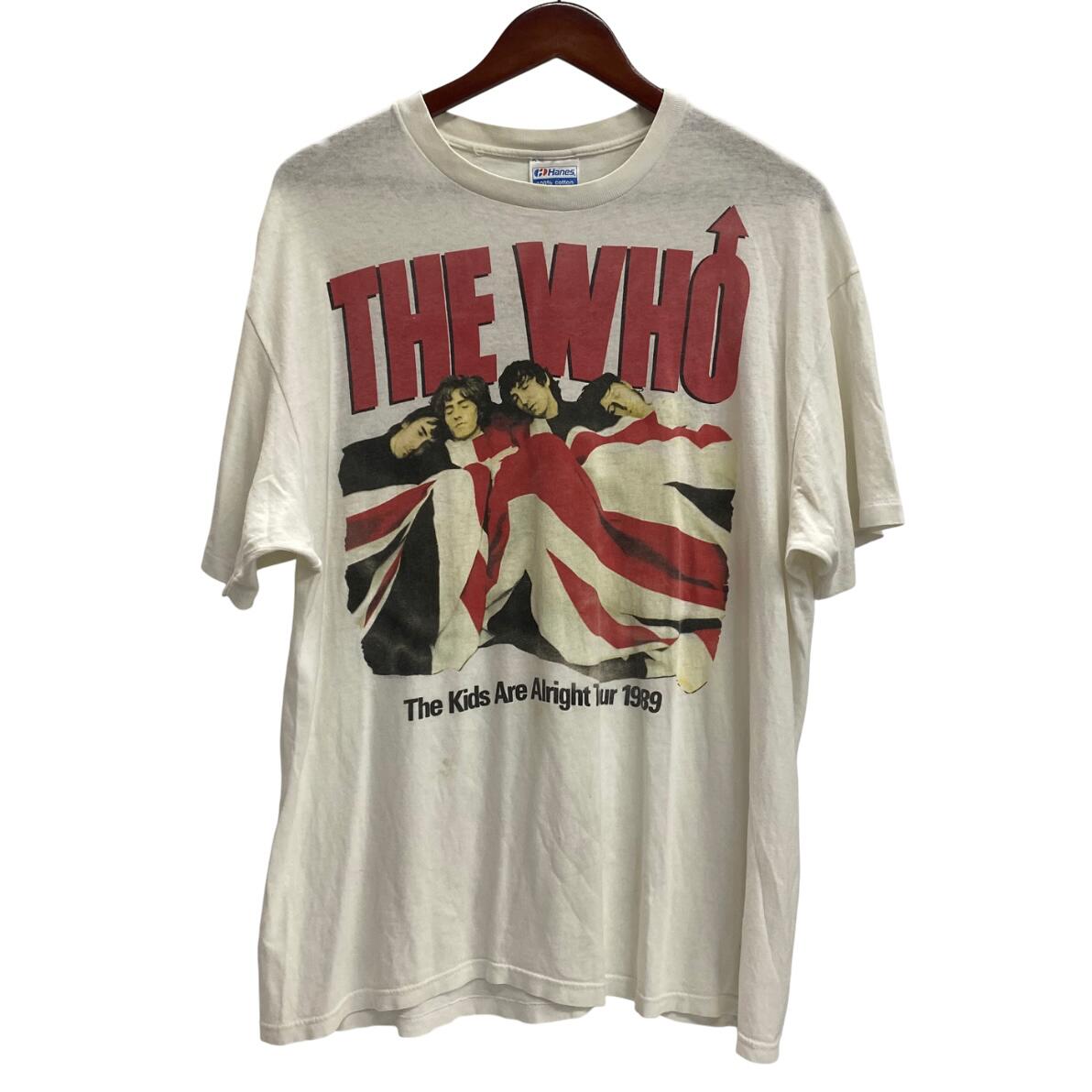 【中古】ヴィンテージ vintage 80's THE WHO The Kids Are Alright Tour 1989 Hanes USA製 Tシャツ ホ..
