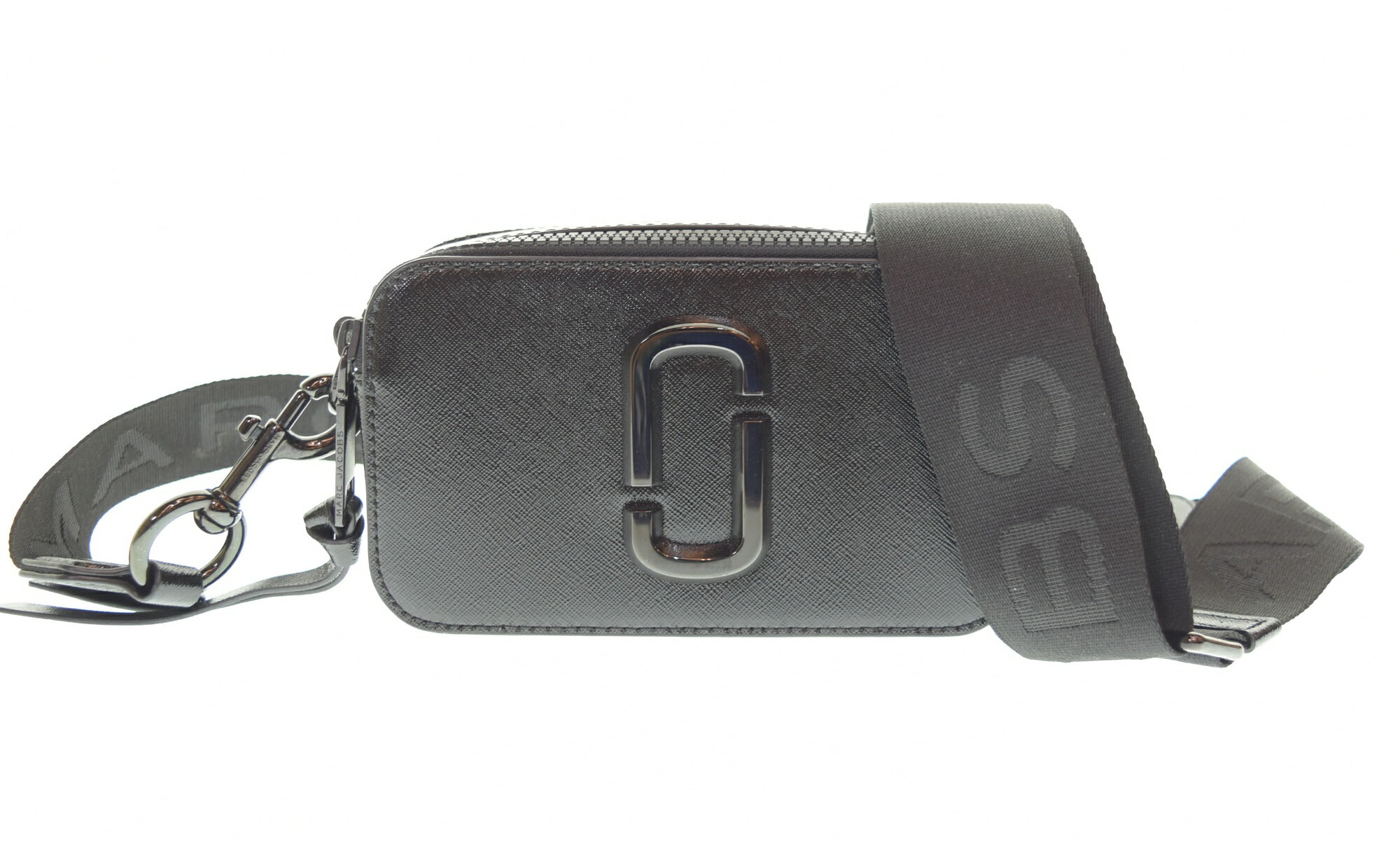 【中古】マークジェイコブス MARC JACOBS THE SNAPSHOT ザ スナップショット ロゴストラップ ダブル シ..