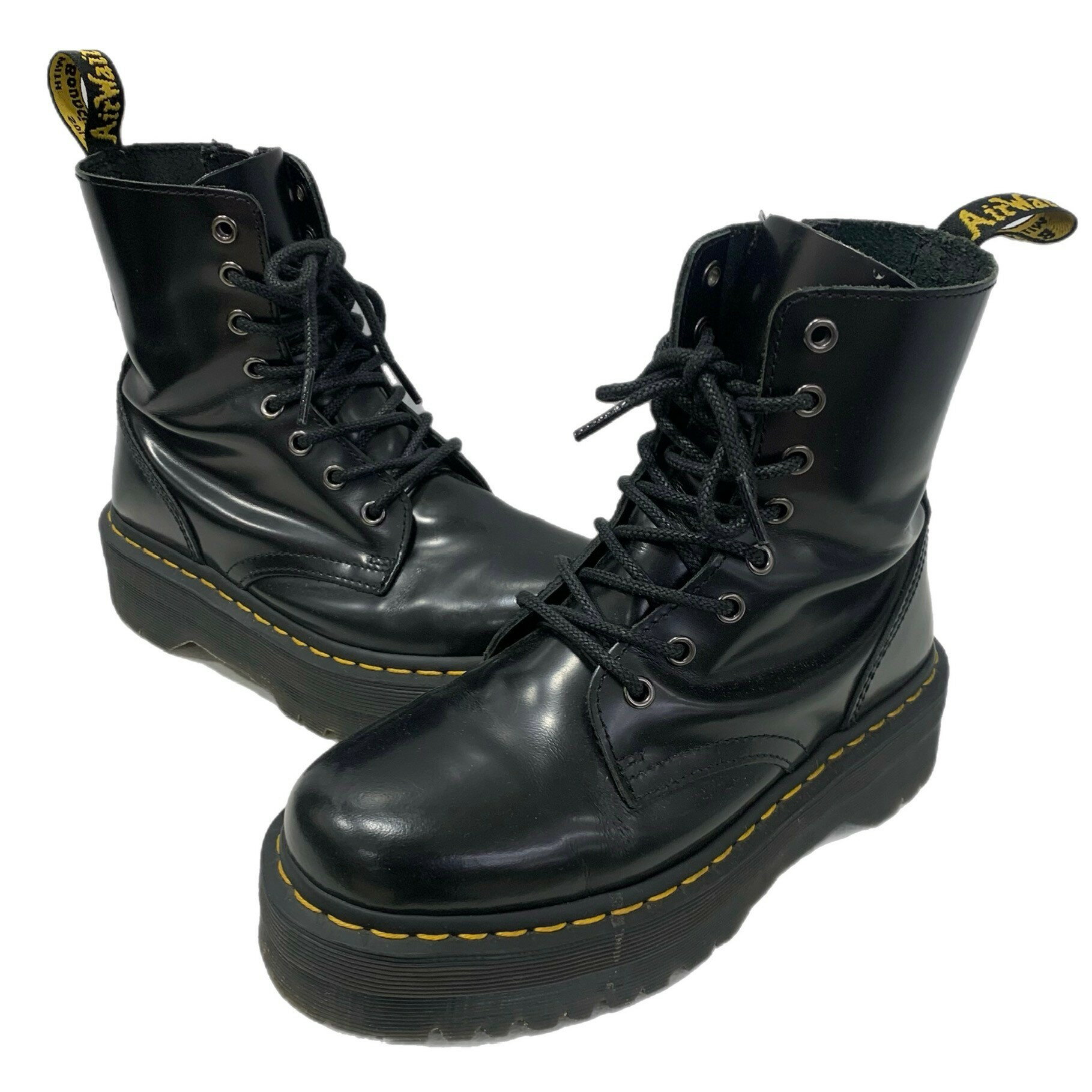 【中古】ドクターマーチン Dr.Martens JADON 8ホールブーツ 15265001 レディース靴 その他 ブラック 24cmサイズ 201-shoes1479