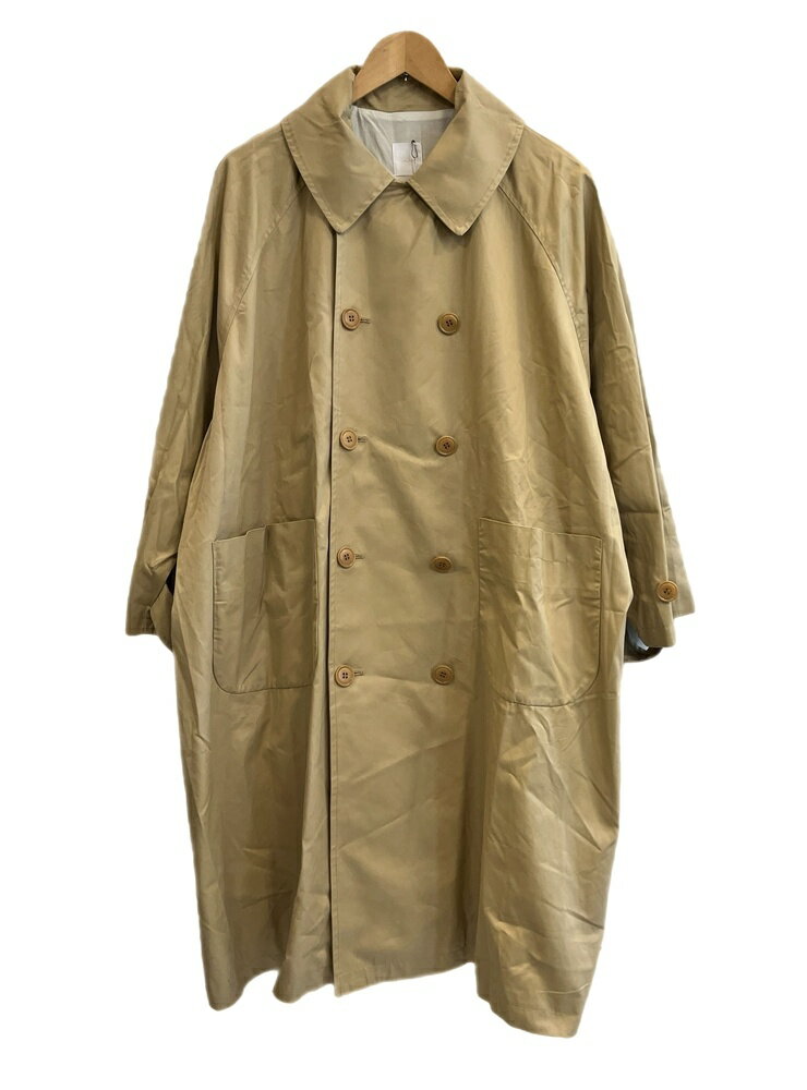 【中古】ガーゼ Gauze# フィンクスコットンワイドトレンチコート G686 コート ベージュ フリーサイズ 1..