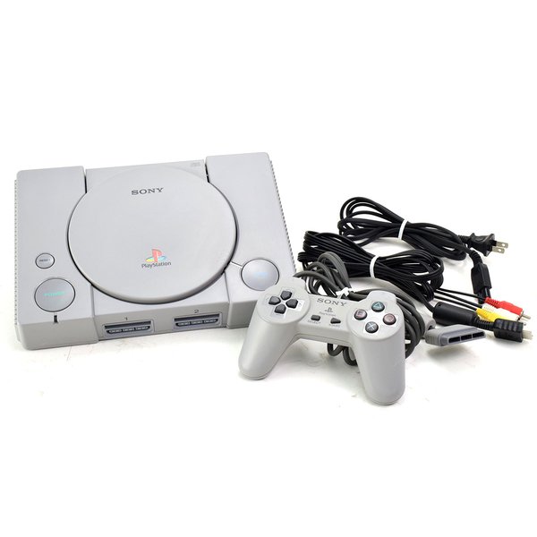 【中古】 PS1 本体 SCPH-5500 コントローラー 純正ケーブル 互換電源コード セット SONY 初代 PlayStationのサムネイル
