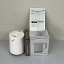 【中古】 ドリテック ブラン dretec 電気ポット PO-366 ホワイト 白 1.0L 電気ケトル 空だき防止機能 電気湯沸かし器 掃除 洗いやすい 北欧...