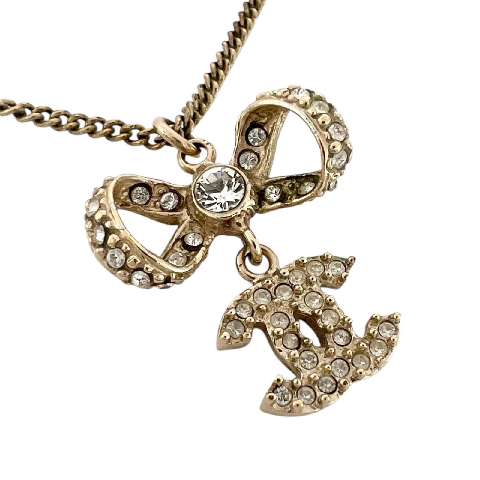 楽天市場】chanel シャネル リボンモチーフ ココマーク ネックレスの通販