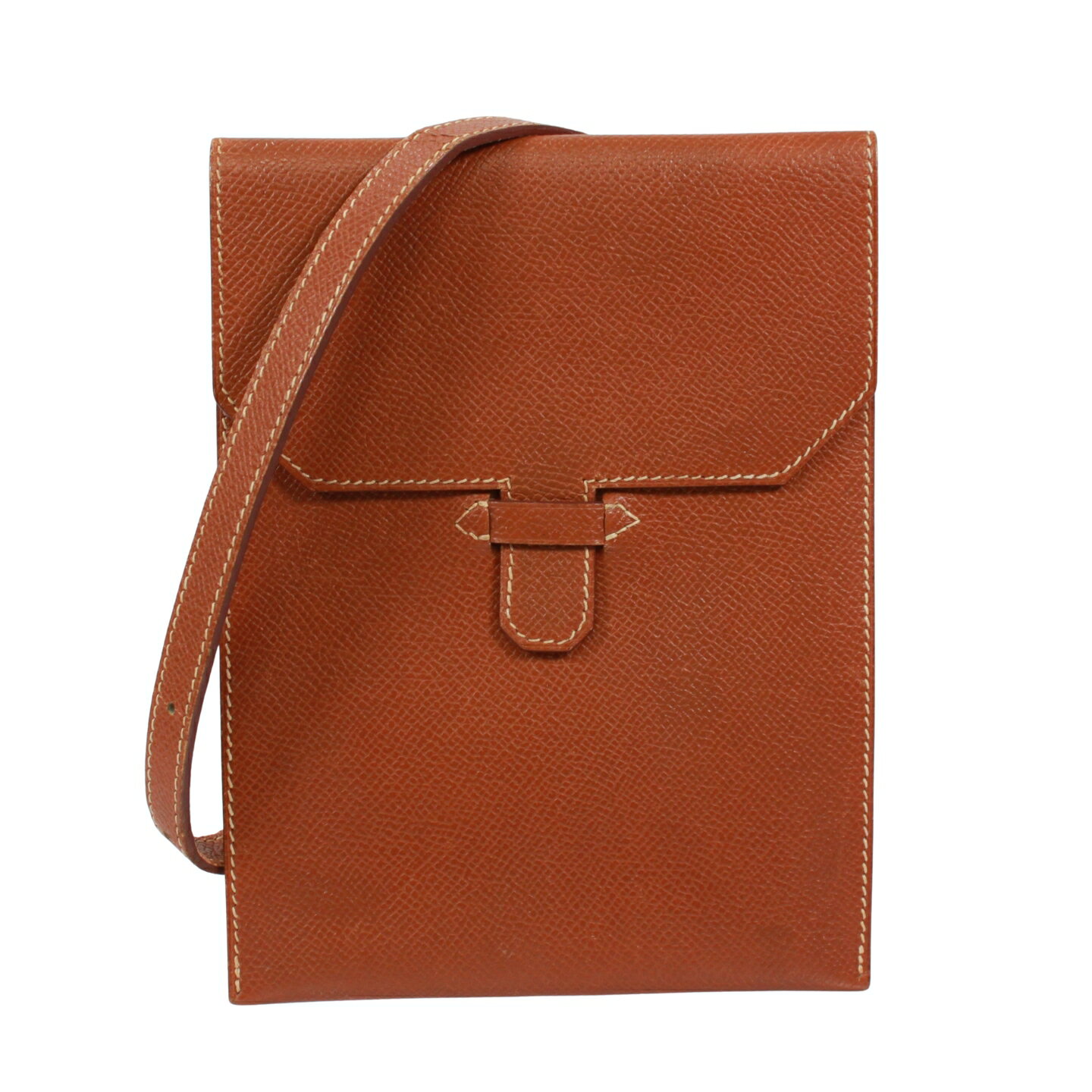 HERMES エルメス アメリー ショルダーバッグ ブラウン □D刻印 レディース
