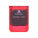 【送料無料】【新品】PS メモリーカード チェリーレッド プレイステーション用 本体 プレステ