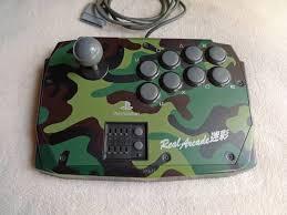 【送料無料】【中古】PS プレイステーション リアルアーケード 迷彩 スティック ホリ