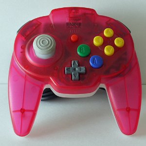 【送料無料】【中古】N64 任天堂64 ホリパッドミニ64 トロピカルレッド コントローラー 本体